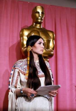 Native American activist and actress Sacheen Littlefeather has died at 75.   In 1973, she attended the Oscars on behalf of Marlon Brando to decline his Best Actor award for The Godfather.