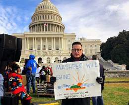 The Mashpee Wampanoag were "given" a land grant in 2015, land that was stolen again in 2018  It's been less than a year since the tribe regained that land, just a small piece of what's rightfully theirs  #NationalDayofMourning