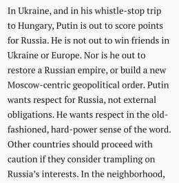 From a 2015 article titled, "This is what Putin really wants":