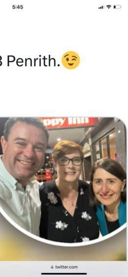 Wonder if their  conversation included Marise&rsquo;s  appearance at #RobodebtRC, or what Daryl might be doing these days, or how #JohnBarilaro is so much in the news.   #nswpol  #NSWvotes  #ICAC  #LNPNeverAgain  #VoteThemOut