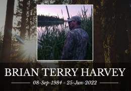 Former Canadian Armed Forces, age 37, died suddenly in Edmonton, Alberta.  Brian Terry Harvey died in his sleep on Jun.25, 2022.  He enjoyed gardening, hunting and fishing.  Thank you to those who come forward. #DiedSuddenly #cdnpoli #ableg