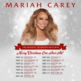 Yes, the actual defrosting has begun!  Announcing the MERRY CHRISTMAS ONE AND ALL Tour! On sale 10/6