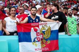 На вчерашнем матче Сербия - Камерун...