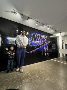 Something&rsquo;s we used to dream about!!! Super blessed !!! The hood going up for this one!! Thank you Nike for dropping the first &ldquo; ever nike aka (lion) line! @usnikefootball