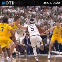 This one wasn't close.   #OTD in 2020, @cassiuswinston scored a career-high 32 to send @MSU_Basketball to a convincing win over rival Michigan.