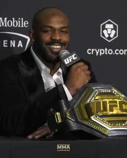 Jon Jones responds to Francis Ngannou: 'Francis is a big ol' p****'   Full #UFC285 scrum