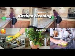 Kitchen cleaning\ud83e\udd70ليوم كلو حماس وحداك \u2764\ufe0f