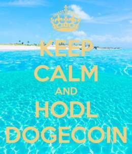 Keep Calm &amp; HODL #Dogecoin