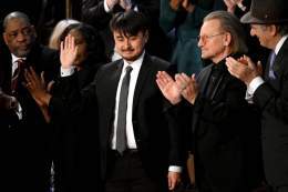 Brandon Tsay, who disarmed the Monterey Park gunman, attends State of the Union address.  President Biden: "He saved lives. It&rsquo;s time we do the same. Ban assault weapons now. Ban them now. Once and for all."