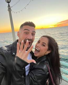 Screaming congratulations to @iambeckyg &amp; @SLletget on their engagement!!!