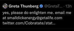 I would like to nominate #GretaThunberg for "Best Tweets of 2022." #AndrewTaint #ProudBlue #TruBlue