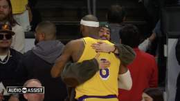 "Crazy, bro."   @KingJames reflecting on his historic night