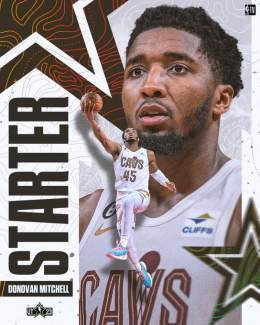 Spida returns for his fourth All-Star Game   @spidadmitchell is a #NBAAllStar starter!