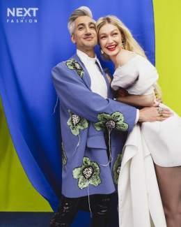 Gigi Hadid and Tan France had a few friends stop by to celebrate Next in Fashion!