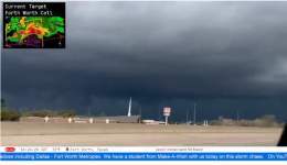 #weather #txwx #okwx  #severewx #Tornado #Dallas   @ReedTimmerAccu - Team Make A Wish Dominator today. @MakeAWish   Live Link: