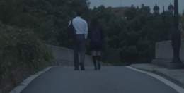 &lsquo;DITTO&rsquo; mv B and A had two different endings.   Mv B ended with her moving on from the past and getting herself a real friend. I&rsquo;m guessing he came and helped her out of the guilt that she was the one who survived but her friends di