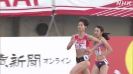 【またもすごいレースが  生まれました】 #陸上 #日本選手権 女子5000m  #田中希実  #廣中璃梨佳 #五島莉乃  #安藤友香 #萩谷楓  ハイレベルなレース！ ラップを取るもよし、 位置取りを見るもよし、 レースのフル動画はこちら   田中選手スパートからゴールまでワンカット  \ud83d\udc47
