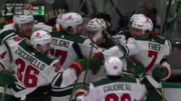 Ryan Hartman (@RHartzy18) with the game-winning goal... in double overtime... what a way to start the #StanleyCup Playoffs.