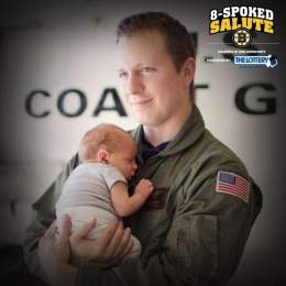 The #NHLBruins &amp; @MAStateLottery proudly present the 8-Spoked Salute to Petty Officer First Class Clint Laramore of the US Coast Guard.  Over 15 years of service, the Sandwich, MA native received the Coast Guard Achievement Medal among other awar