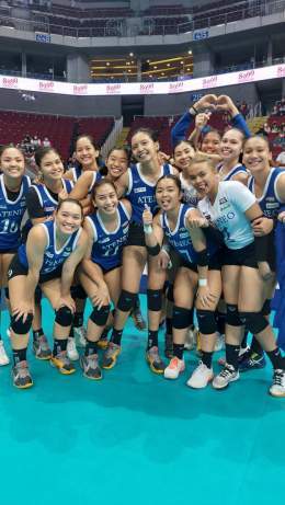 That post-game glow after an upset victory!  \u2728  #UAAPSeason84 #FullyAlive #ChampionsForLife