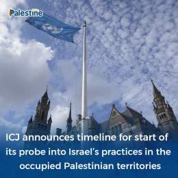 Following a request from the UN General Assembly to give an advisory opinion on the legal consequences of Israel's occupation of Palestine, the International Court of Justice announced the timeline for the start of its probe, indicating that the proc