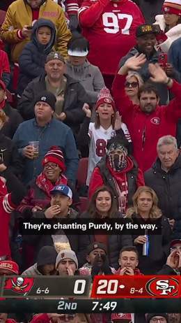 Brock Purdy chants are filling Levi&rsquo;s Stadium!    #49ers || #FTTB