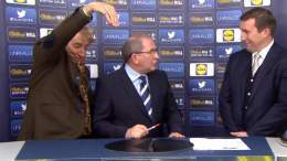 The ref deciding on whether to award any fouls to England tonight.