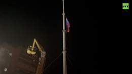 \u203c\ufe0f \ud83c\uddf7\ud83c\uddfaThe flag of #Russia was raised for the first time on Victory Square in liberated Melitopol, Zaporozhye region  #formerukraine #Мелитополь #UkraineRussiaWar