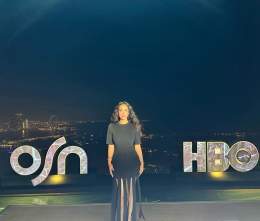 Last night with #OSNxHBO celebrating their renewed exclusive partnership in the Middle East and North Africa &hearts;️Such a fun night full of tidbits and homage to some the world&rsquo;s best drama content Wearing Mat&eacute;riel via @ounass Makeup 