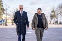 President Zelenskyy and all Ukrainians remind the world every day what courage is.  They remind us that freedom is priceless.  And worth fighting for.  For as long as it takes.