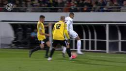 Lovely piece of #Skill from @KMbappe   #USPCPSG I @coupedefrance