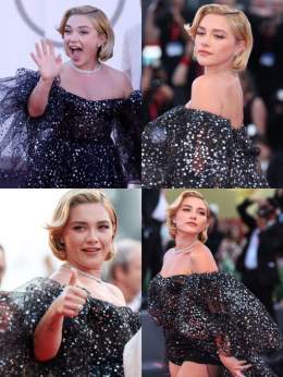 florence pugh at the world premiere of &ldquo;don&rsquo;t worry darling&rdquo; venice film festival