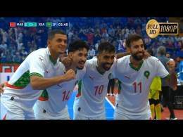 ملخص مباراة المغرب و السعودية 6-3 اكتساح مغربي للسعودية