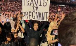 #KourtneyKardashian is pregnant!  (Watch how she announces it to her #Blink182 drummer husband, #TravisBarker, WHILE HE'S PLAYING ON STAGE.)