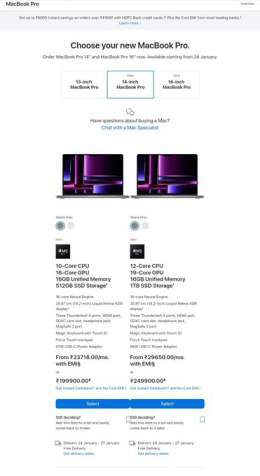 #Apple has Just unveiled the Brand new M2 Pro &amp; Max chipsets at Reasonable Prices   Indian prices:   #MacMini M2: ₹59,900 M2 Pro: ₹1,29,900  #MacBookPro M2 Pro 14": ₹1,99,900 16": ₹2,49,900  #MacBookPro M2 Max 14": ₹3,09,900 16": ₹3,49,900  #stuf