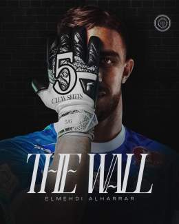 5 CLEAN SHEETS IN 6 GAMES The wall has a name El Mehdi Al Harrar