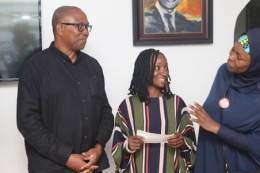 P.O fulfills his pledge to assist Ms Gimba Sophia in her aspiration to acquire an oven &amp; start her baking &amp; confectionery business. A man of his word. The president of the people.   Gbadebo Rhodes US and UK Kaduna Joshua Selman Chinedu istanb