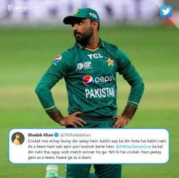 Absolutely yes!  He is Champion, He is fighter &amp; also a game changer. #FakharZaman #PAKvIND #INDvsPAK2022  #AsiaCupT20  "Shadab"
