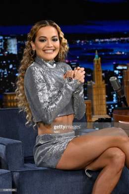 | STUNNING! @RitaOra during an interview on #FallonTonight today, February 1, 2023. #1