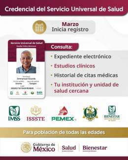 Salud gratuita y universal Conoce los requisitos para tramitar tu credencial de salud.Quote