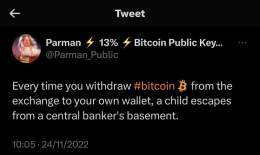 Probably one of my favourite #Bitcoin tweets of all time