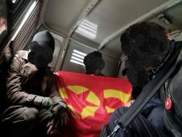 Four members of the Russian Maoist Party (member of #ICOR) who traveled to the Chelyabinsk region of #Russia on May 1 were arrested in a police raid  Solidarity with the comrades!   #1MAYIS #1M2022 #1Mai #1Mai2022 #1мая