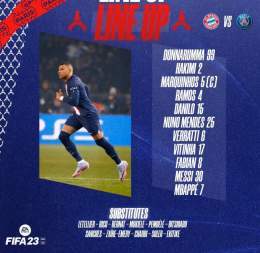 Lionel Messi starts for PSG vs. Bayern Munich in the Champions League.