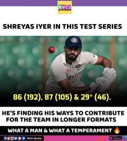 Shreyas Iyer in this test series.   #ShreyasIyer #TestCricket #BANvIND #INDvsBAN #CricketTwitter