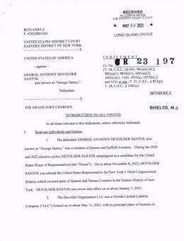 George Santos is in federal custody as feds unseal 13-count indictment.  New York has been putting in work this week.   Santos has been charged on a 13-count indictment, including seven counts of wire fraud, three counts of money laundering, one coun