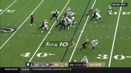 Alvin Kamara with his 3rd TD of the day   Dalton to Kamara for the 36-yard TD   #LVvsNO | : CBS