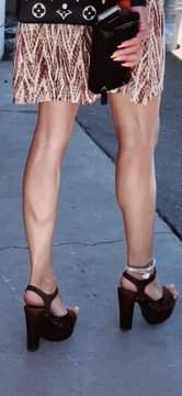 #Suede and #Wood together make a great shoe. You agree  #WoodenHeels  #ChunkyHeel #GoldenGoddess #LovelyLegs #SunGoddess #TrophyWife #SexyWife #ElegantWoman
