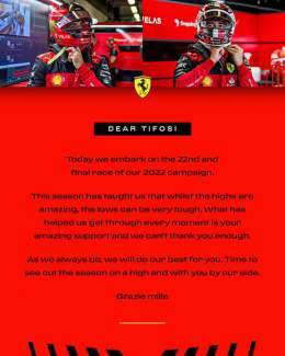For you, #Tifosi   #essereFerrari