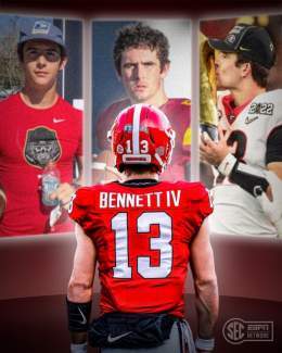 From walk-on to JUCO to 2x National Champion.  Stetson Bennett. @GeorgiaFootball legend.