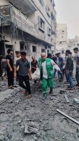 <p> </p> إضراب شامل في مخيم البقعة للاجئين الفلسطينيين في الأردن نصرة لغزة. <p> </p>